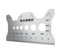 Medidores de tornillo estable, herramienta de medición de precisión, transparente y fácil de leer, caja esencial para obras de construcción de 4 mm, 5 mm, 6 mm