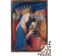 Medieval Crowned Queen, Cráneo Rompecabezas para Adultos || De Diversión Familiar 38x26cm/1000pcs