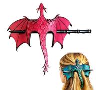 Medieval Dragon Hair Stick, Fantasy Gothic Dragon Hairpin for Women, Viking/Medieval Hair Holder with Wood Stick for Cosplay and Everyday Wears