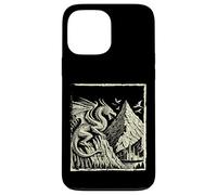 Medieval Dragon Mountain Castle Mythical Hombres Mujeres Niños Carcasa para iPhone 13 Pro MAX