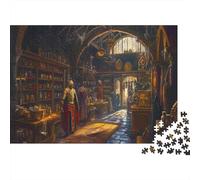 Medieval Fantasy Tienda Puzzle 1000 Piezas Art Collection Rompecabezas Puzzle Tienda Entretenimiento Creativo Diversión Pasatiempo Creativo Fantasy Multicolor 1000pcs (75x50cm)