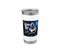 Medieval Gamer Divertido Medieval Historia Buff Videojuego Meme Vaso térmico de acero inoxidable de doble pared