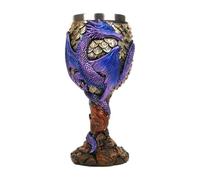 Medieval Goblet - Acero inoxidable Dragon Wine Chalice, Vintage Drinkware | Intrricately Designed Gothic Cup, Decorative Tankard, Renaissance-Themed Beverage Holder, Party Gathering Glass