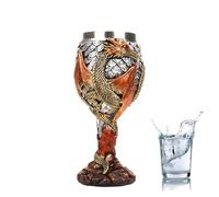 Medieval Goblet - Acero inoxidable Dragon Wine Chalice, Vintage Drinkware | Intrricately Designed Gothic Cup, Decorative Tankard, Renaissance-Themed Beverage Holder, Party Gathering Glass