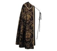 Medieval Half Shoulder Cape - 110cm Brocade Shawl | Renaissance Shoulder Cloak, Noble Vintage Costume for Men and Women for Larp Cosplay Halloween and Theatrical Performance Stage Wear