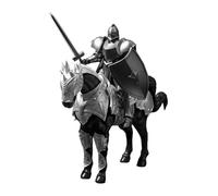 Medieval Heavy Cavalry Model - DIY Heavy Cavalry Action Figure Assembly Model | Precise Multi-Jointed Articulation | Heavily Armored Warhorse Desktop Decor Not Finished Product Requires Assembly