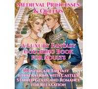 Medieval Princesses & Queens A Luxury Fantasy Coloring Book for Adults: 50 Intricate Fantasy Illustrations with Castles, Stained Glass, and Romance ... Medieval Princess Fantasy Collection)