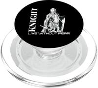 Medieval Renaissance Knight Live Without Fear Warrior PopSockets PopGrip para MagSafe