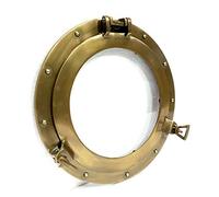 Medieval Replicas 12" Maritime Antique Porthole Round Window Glass Nautical Boat Ship Porthole Decor