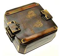 Medieval Replicas Brunton Brunton - Brújula coleccionable de latón macizo de 7,6 cm