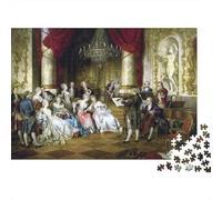 Medieval Style Puzzle para Adultos 1000 Piezas Reciclado Oil Painting Puzzles para Personas Mayores Impossible Hard Difficult Desafiante Excelente Idea de Regalo para Women 38x26cm/1000pcs