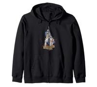 Medieval Warrior Santo Caballero Templario Deus Vult Vintage Sudadera con Capucha