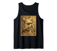 Medieval Yorkshire Terrier Knight Fantasía Surrealista Perro Yorkie Camiseta sin Mangas