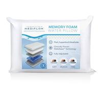 Mediflow Almohada de Agua de Espuma viscoelástica reinventada con tecnología Waterbase, clínicamente Probada para Reducir el Dolor de Cuello y Mejorar la Calidad del sueño (Paquete Individual)