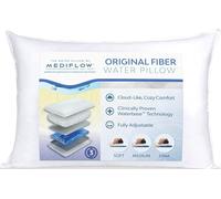 Mediflow Original Fiber Water Pillow Almohada, Fibra de poliéster, Blanco, Suelto