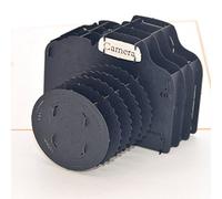 Medigy 3D pop up tarjetas de felicitación cámara de tarjetas en blanco a la mayoría de negro