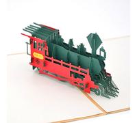 Medigy 3D Pop Up tarjetas de felicitación tren Retro tarjetas en blanco para Occastions más