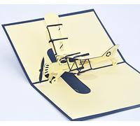 Medigy 3D Pop Up tarjetas plano en blanco tarjetas de felicitación para la mayoría de Occastions de azul