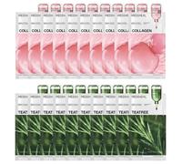 Mediheal - Collagen Essential Mask - 10pcs + Teatree Essential Mask - 10pcs Set