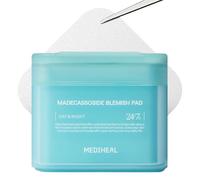 MEDIHEAL Madecassoside - Almohadillas de tóner con centella asiática para tratar imperfecciones y mejorar el tono desigual de la piel, tela de gasa vegana, 100 almohadillas