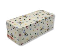 MediMuc Caja de regalo diseño Emma Bridgewater - Envase rectangular con diseño de abeja polca - Lata para galletas, lata - Dimensiones: 24,0 x 10,0 x 7,0 cm