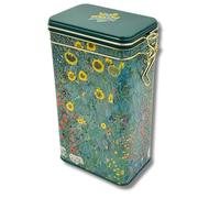 MediMuc Fridolin - Lata de café, lata de té, en relieve y lacado, artista: Gustav Klimt diseño: jardín de campesinos - Dimensiones: 11 × 18 × 7,4 cm volumen aprox. 1,5 L