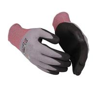 MediMuc Guide 580 - Guantes protectores de nitrilo (1 par, revestimiento parcial), color gris