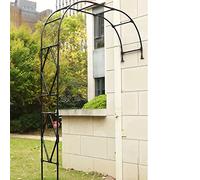 Medio arco de jardín para decoración al aire libre, arco de rosas de metal perfecto para plantas trepadoras y soporte de árbol para mejorar la estética del jardín