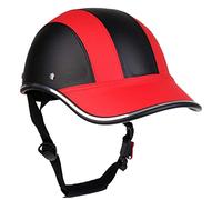 Medio Casco de Moto Retro ECE Homologado Casco de Gorra de Béisbol Casco Jet de Scooter, Ligero y Cómodo Casco de Cara Abierta para Ciclomotor Moped Chopper(54-62cm) ( Color : B )