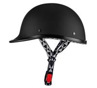 Medio Casco Motocicleta Portátil Homologado ECEDOT Casco Half-Helmet Robusto Y Duradero Cascos Abiertos De Moto Cascos Scooter Jet para Hombres Y Mujeres Cuatro Estaciones E,L:59-60CM