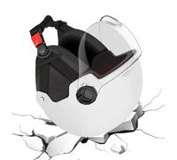 Medio Casco para Scooter eléctrico - Diseño con Visera Protectora para los oídos | Gorra de Seguridad Unisex con Cara Abierta, Protector de Cabeza con Tira Reflectante, Sombrero Transpirable d