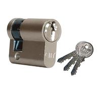 Medio cilindro City ISEO 30 x 10 mm, latón niquelado, variado V05 KCF001921-520930129V05