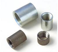 Medio manguito de acero Atusa negro - Manguito de soldadura de acero ST 37-2, ideal para instalar posteriormente una rosca en tubos (1 1/2 pulgadas x 22 mm)