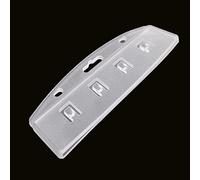 Medio Portatarjetas 10 Piezas Portatarjetas Rígidas Verticales Esmeriladas Hojas Transparentes Rayas Expuestas Para Deslizar Fácilmente