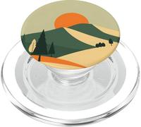 Medio Siglo Montaña Puesta del Sol Paisaje PopSockets PopGrip para MagSafe