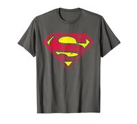 Medio Tono con Logotipo de Superman DC Camiseta, Hombre, Asfalto, 3XL