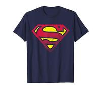 Medio Tono con Logotipo de Superman DC Camiseta, Hombre, Azul Marino, M