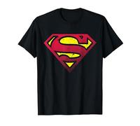 Medio Tono con Logotipo de Superman DC Camiseta, Hombre, Negro, 5XL