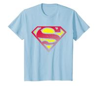 Medio Tono con Logotipo de Superman DC Camiseta, Niños, Azul Bebé, 4 años