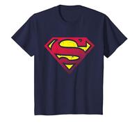 Medio Tono con Logotipo de Superman DC Camiseta, Niños, Azul Marino, 4 años
