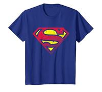 Medio Tono con Logotipo de Superman DC Camiseta, Niños, Azul Real, 4 años