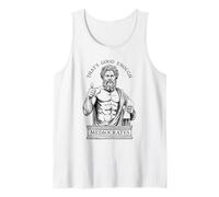 Mediócrates estoico filósofo Cita estoicismo Motivacional Camiseta sin Mangas