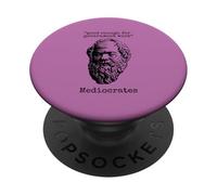 Mediócrates: Lo Suficientemente Bueno para el Trabajo gubernamental - Wisdom Logic PopSockets PopGrip Adhesivo