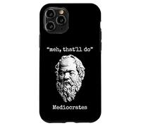 Mediócrates: Meh, eso hará - Lazy Greek Logic Sloth Wisdom Carcasa para iPhone 11 Pro