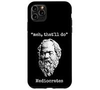 Mediócrates: Meh, eso hará - Lazy Greek Logic Sloth Wisdom Carcasa para iPhone 11 Pro MAX