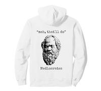 Mediócrates: Meh, eso hará - Lazy Greek Logic Sloth Wisdom Sudadera con Capucha