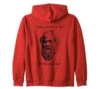 Mediócrates: Meh, eso hará - Lazy Greek Logic Sloth Wisdom Sudadera con Capucha