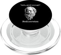 Mediócrates: Meh, Suficientemente Bueno - Perezoso Lógica Perezoso Sabiduría Meme PopSockets PopGrip para MagSafe