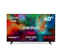 MEDION 100,3 cm (40") 1080p Full HD LED Android Smart TV - MD840100 | HDR, Netflix, Prime Video, Micro Dimming, Wi-Fi, Bluetooth, PVR, DVB-T2/C/S2, HEVC Main 10