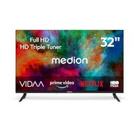 MEDION 80 cm (32") 1080p Full HD LED VIDAA Smart TV - MD832102 | Netflix, Prime Video, Disney+, DAZN, Wi-Fi, DVB-T2/C/S2, HEVC Main 10
